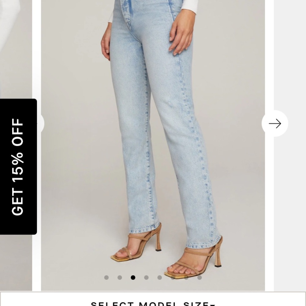 Good American Jeans Never Worn